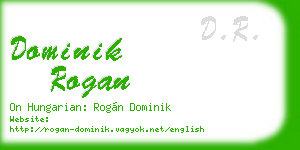 dominik rogan business card